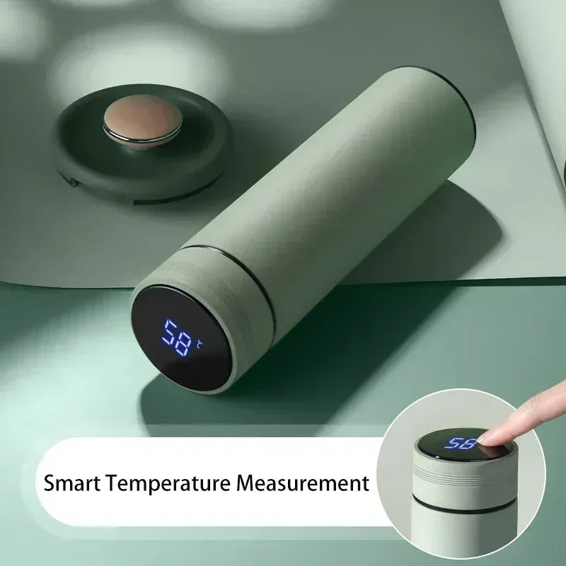 500ML Intelligent Temperature Thermos Bottle Sports Water Cup Car Insulated Cup Keeps Cold and Heat Thermal Mug Vacuum Flasks