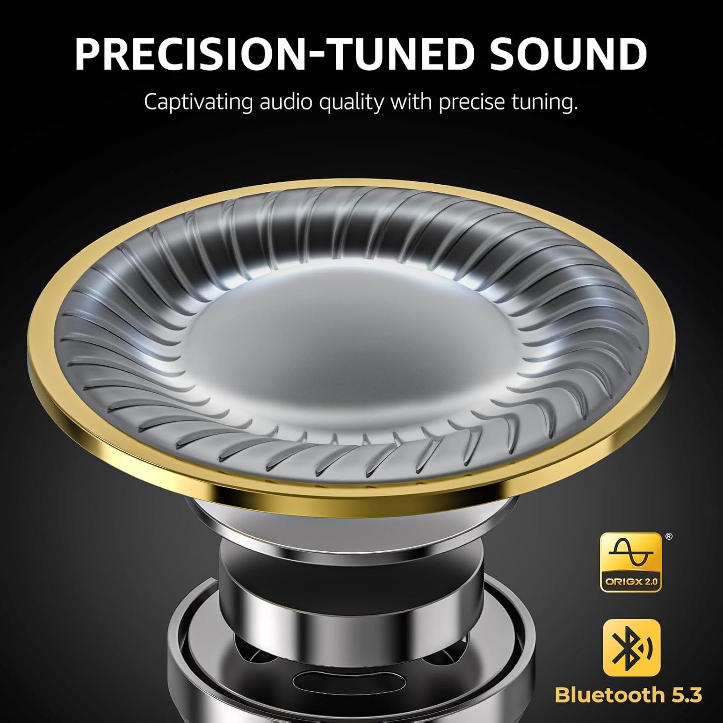 T10 Wireless Earbuds Bluetooth 5.3 Headphones, App Customize EQ, Ergonomic Design, 55H Playtime, Wireless Charging Case, IPX8 Waterproof Sound In-Ear Headset, 2025 New Version