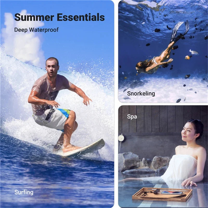 Waterproof Phone Case Swimming Water Proof Bag Universal Underwater Phone Protector Pouch PV Cover for Iphone 15 14 13 Pro Max