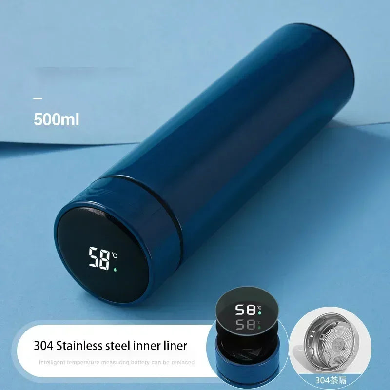 500ML Intelligent Temperature Thermos Bottle Sports Water Cup Car Insulated Cup Keeps Cold and Heat Thermal Mug Vacuum Flasks