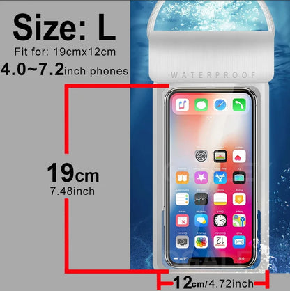 IPX8 Universal Waterproof Bag Cell Phone Pouch Case Water Proof Underwater Dry Bag for Apple Iphone Huawei Xiaomi Samsung Cover