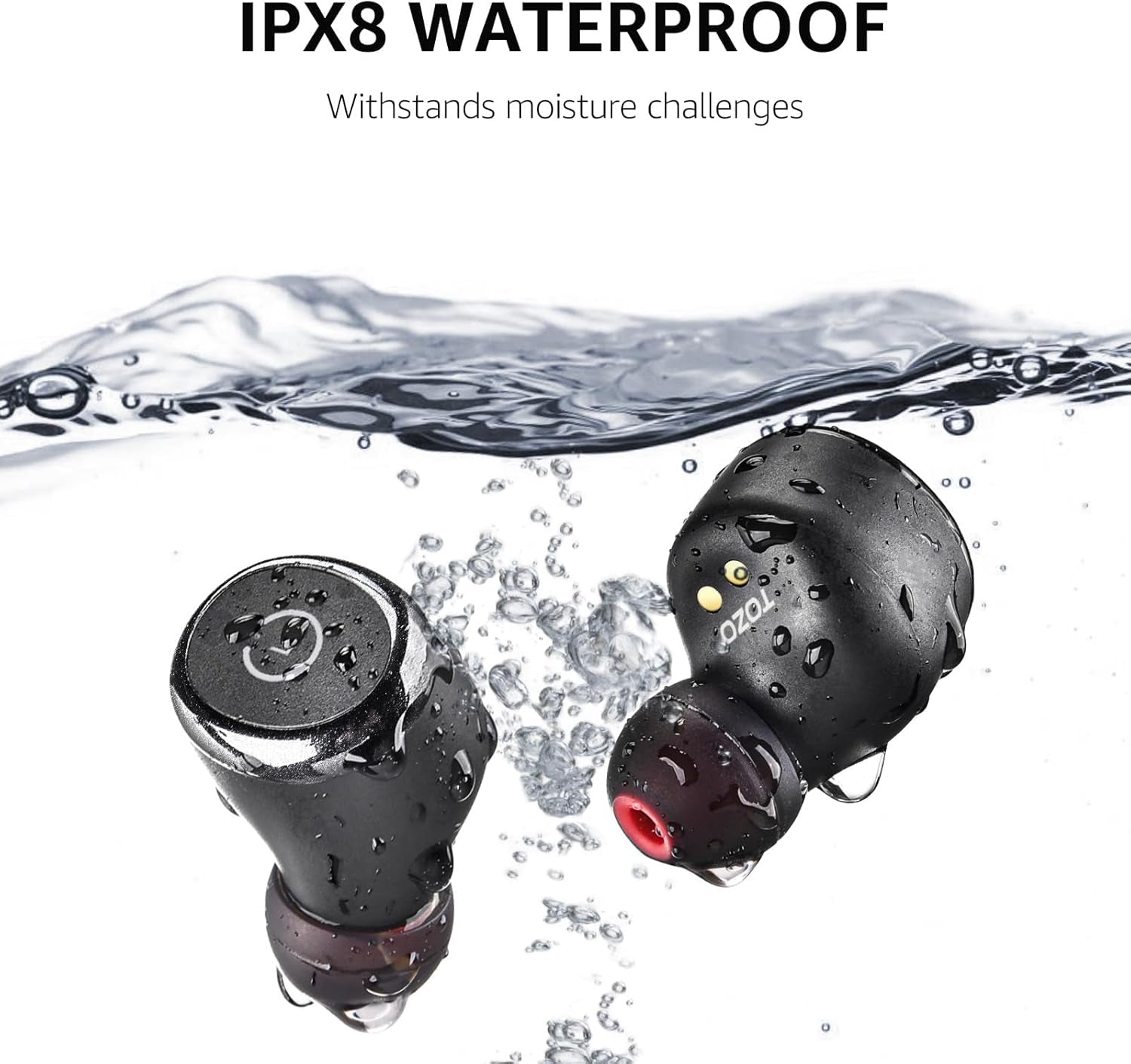 T10 Wireless Earbuds Bluetooth 5.3 Headphones, App Customize EQ, Ergonomic Design, 55H Playtime, Wireless Charging Case, IPX8 Waterproof Sound In-Ear Headset, 2025 New Version