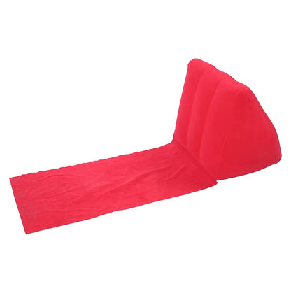 Inflatable Lounger Air Soft Beach Mat Outdoor Portable Relax Back Pillow Folding Seat Cushion Beach Traveling Camping Mat