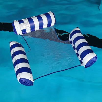Summer Inflatable Foldable Floating Row Swimming Pool Water Hammock Air Mattresses Bed Beach Pool Toy Water Lounge Chair