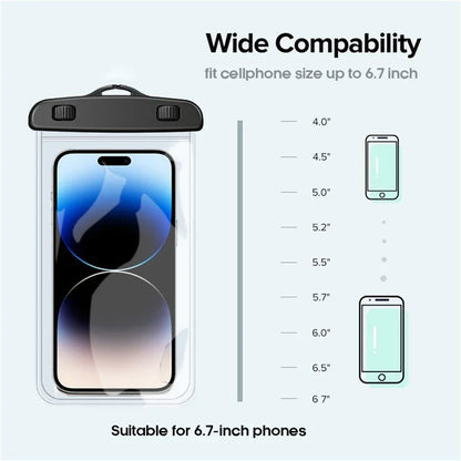Waterproof Phone Case Swimming Water Proof Bag Universal Underwater Phone Protector Pouch PV Cover for Iphone 15 14 13 Pro Max