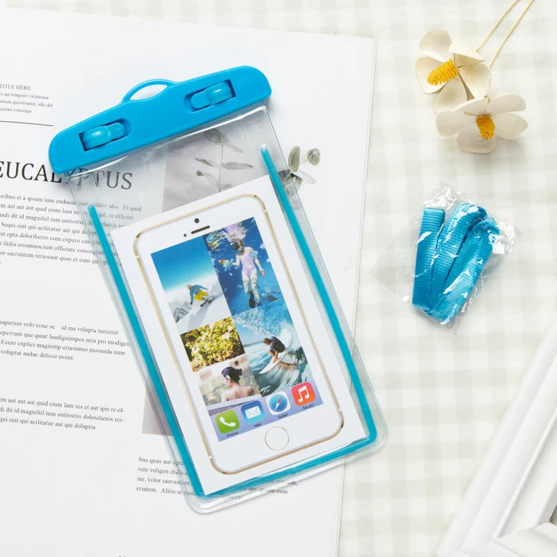 Waterproof Phone Case, Swimming Waterproof Bag, Universal Underwater Protective Bag Cover, Suitable for Iphone Samsung Phones Un