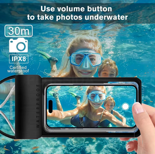 IPX8 Universal Waterproof Bag Cell Phone Pouch Case Water Proof Underwater Dry Bag for Apple Iphone Huawei Xiaomi Samsung Cover