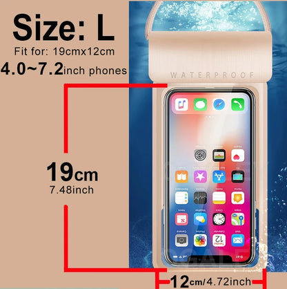 IPX8 Universal Waterproof Bag Cell Phone Pouch Case Water Proof Underwater Dry Bag for Apple Iphone Huawei Xiaomi Samsung Cover