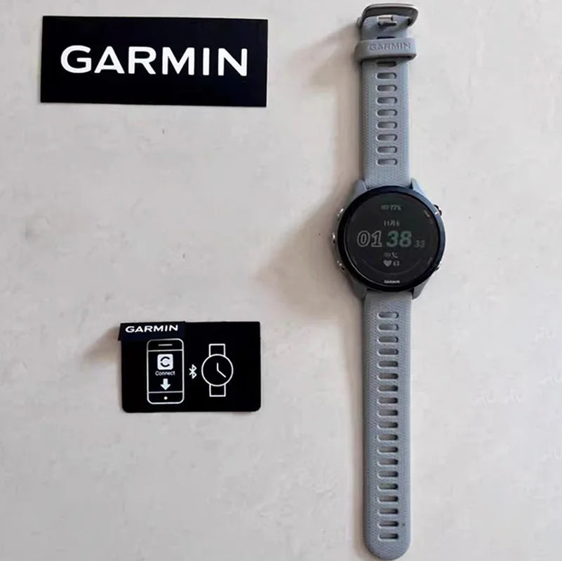Forerunner 255 Sports Smartwatch 46Mm 1.3'' Color Screen 14 Days Battery Life 4GB RAM NFC Bluetooth Wifi 5ATM Waterproof
