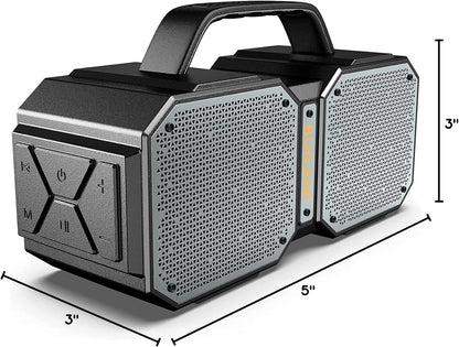 Shock Bluetooth Speaker, Portable Bluetooth 5.3, Waterproof, 60W Super Power, Outdoor Speaker, Black(New Model)
